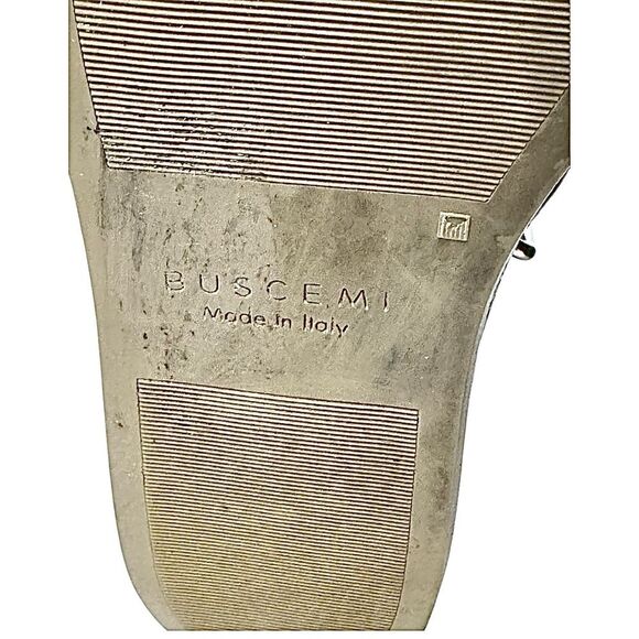 Buscemi High Top Men’s Sneaker Gray Leather Size EU 41 US 8.5  Pre-Owned - Picture 4 of 12